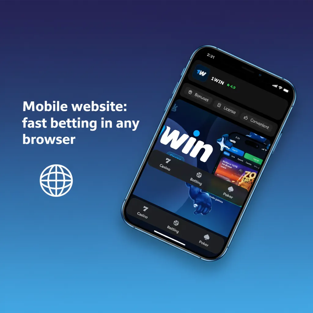 1win mobile website on phone screens, fast live betting, no download, secure UPI payments in INR, Android & iOS compatible.