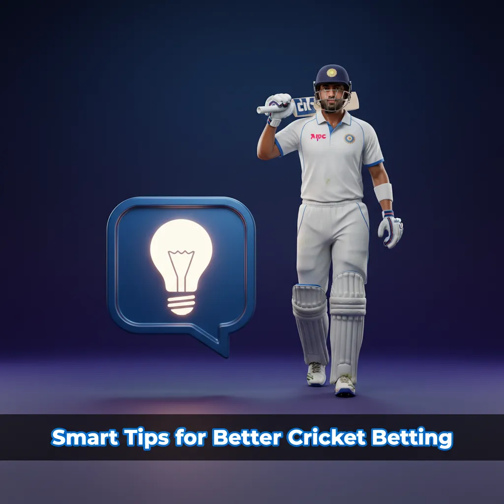 Infographic: smart cricket betting tips—form and roles, team news, weather/pitch, venue data, bankroll, odds, tracking.