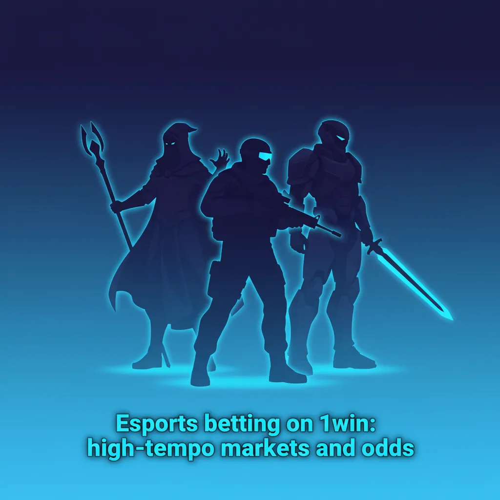 1win esports betting screen with live odds for Dota 2, CS2, LoL, Valorant; match, map, rounds, handicaps and total markets.