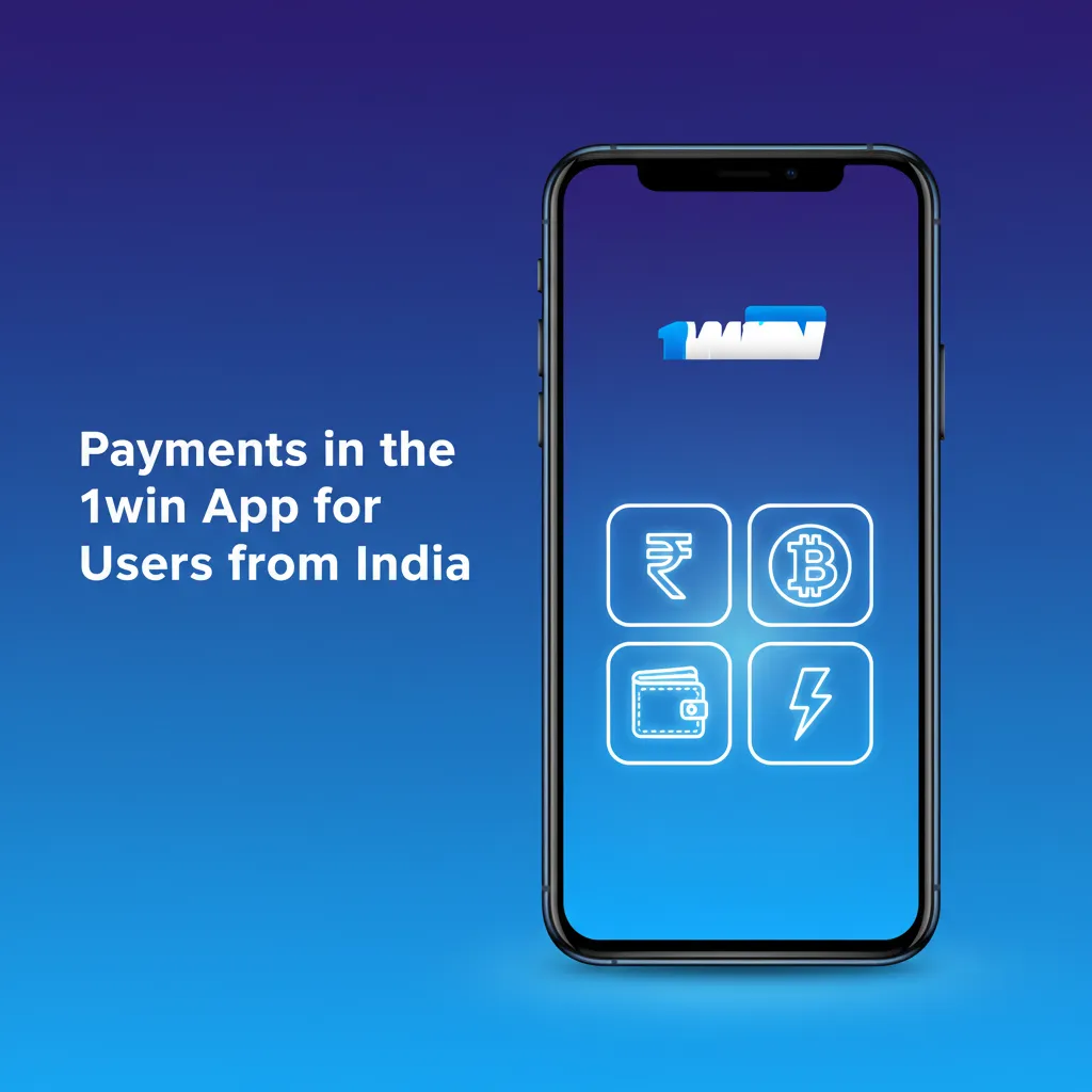 1win India payments screen showing UPI, PayTM, PhonePe, Google Pay, NetBanking, Visa/Mastercard, and crypto options.