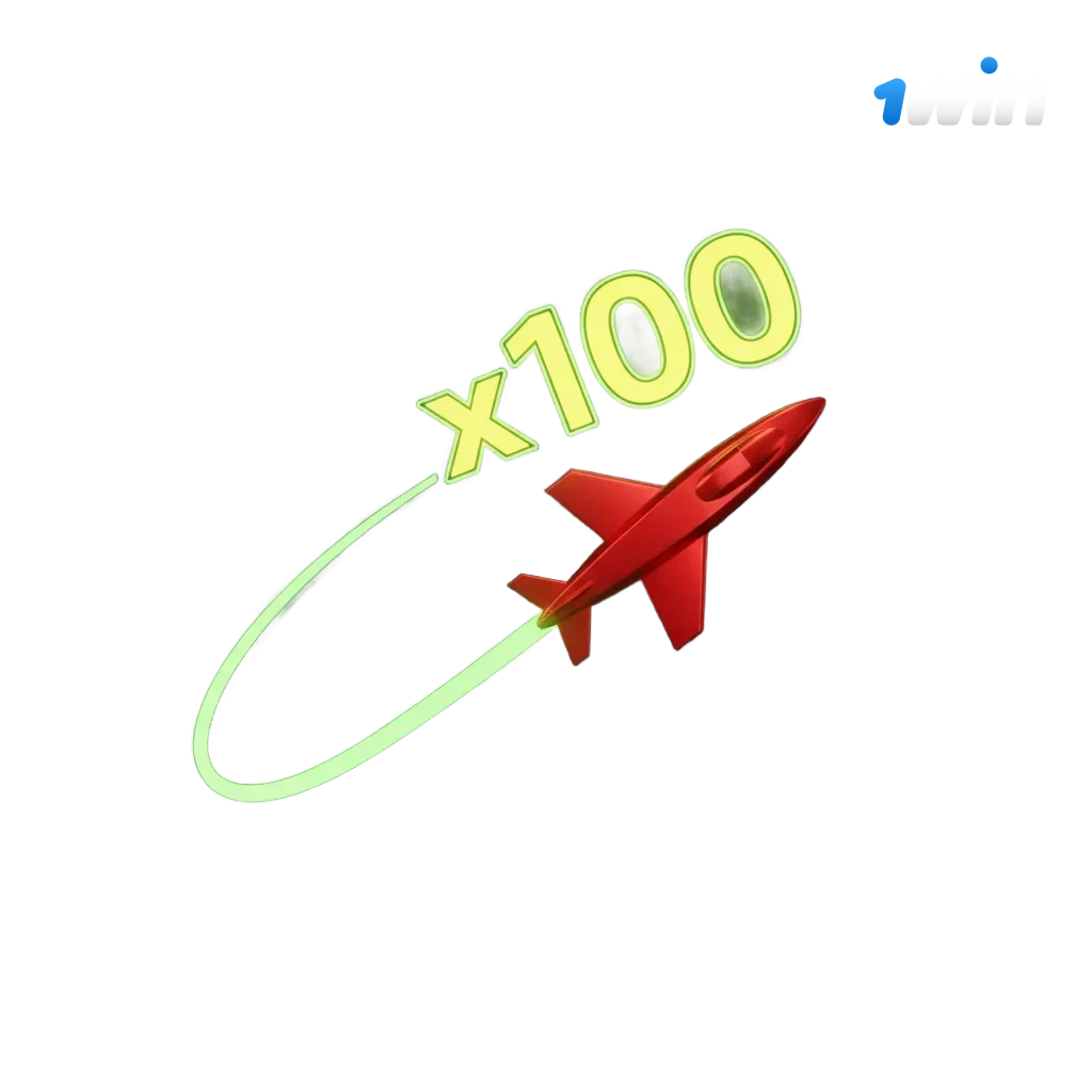 1win Aviator game promo showing rising multiplier graph, takeoff plane, and India welcome bonus banner.