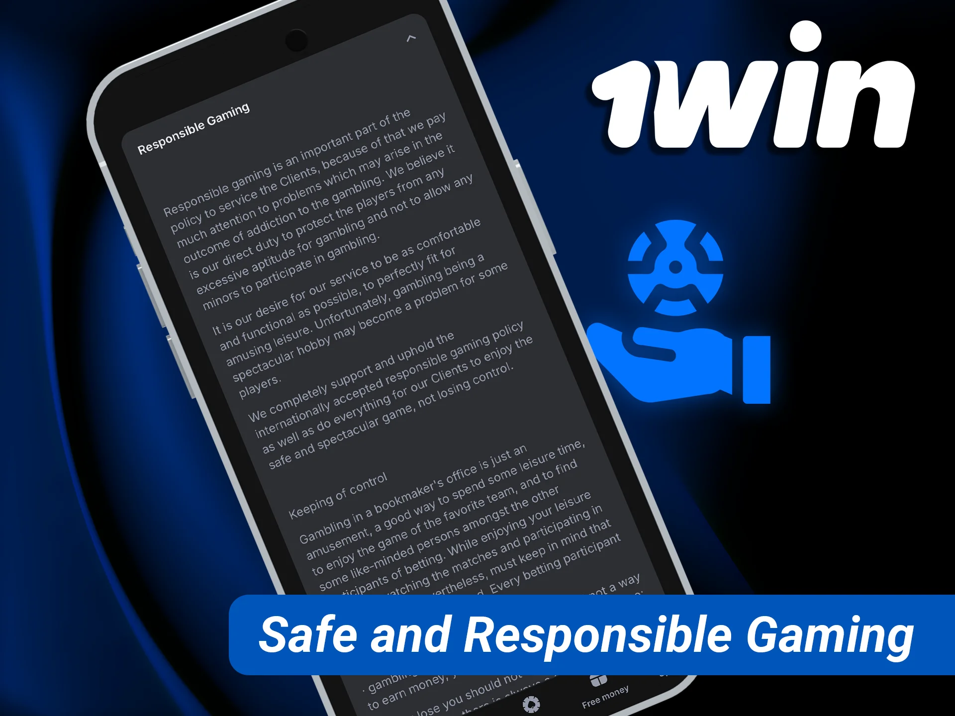 Practice safe and responsible gaming while betting on the 1win mobile platform.