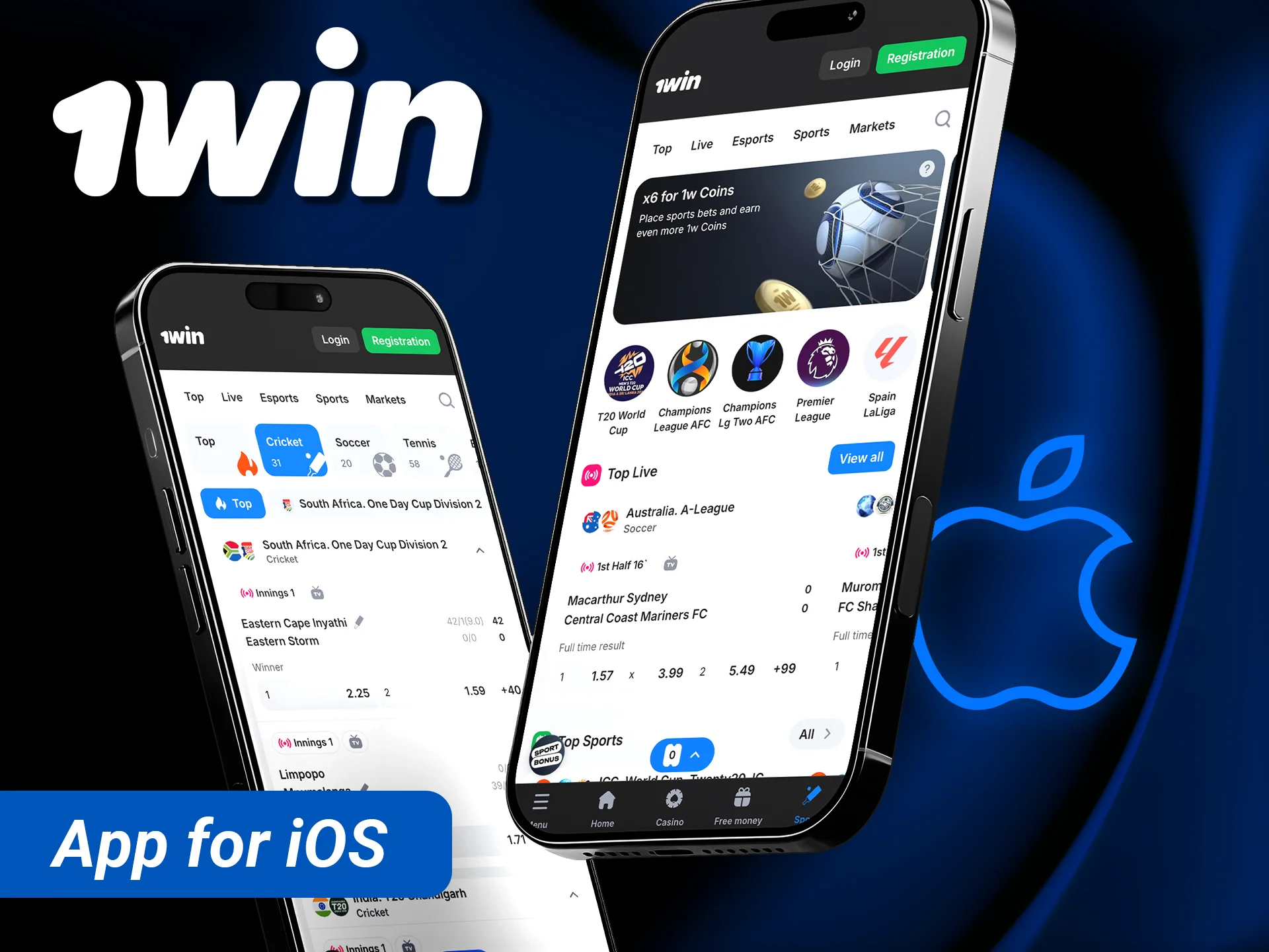 Get the 1win app for iOS for a premium mobile cricket betting experience.