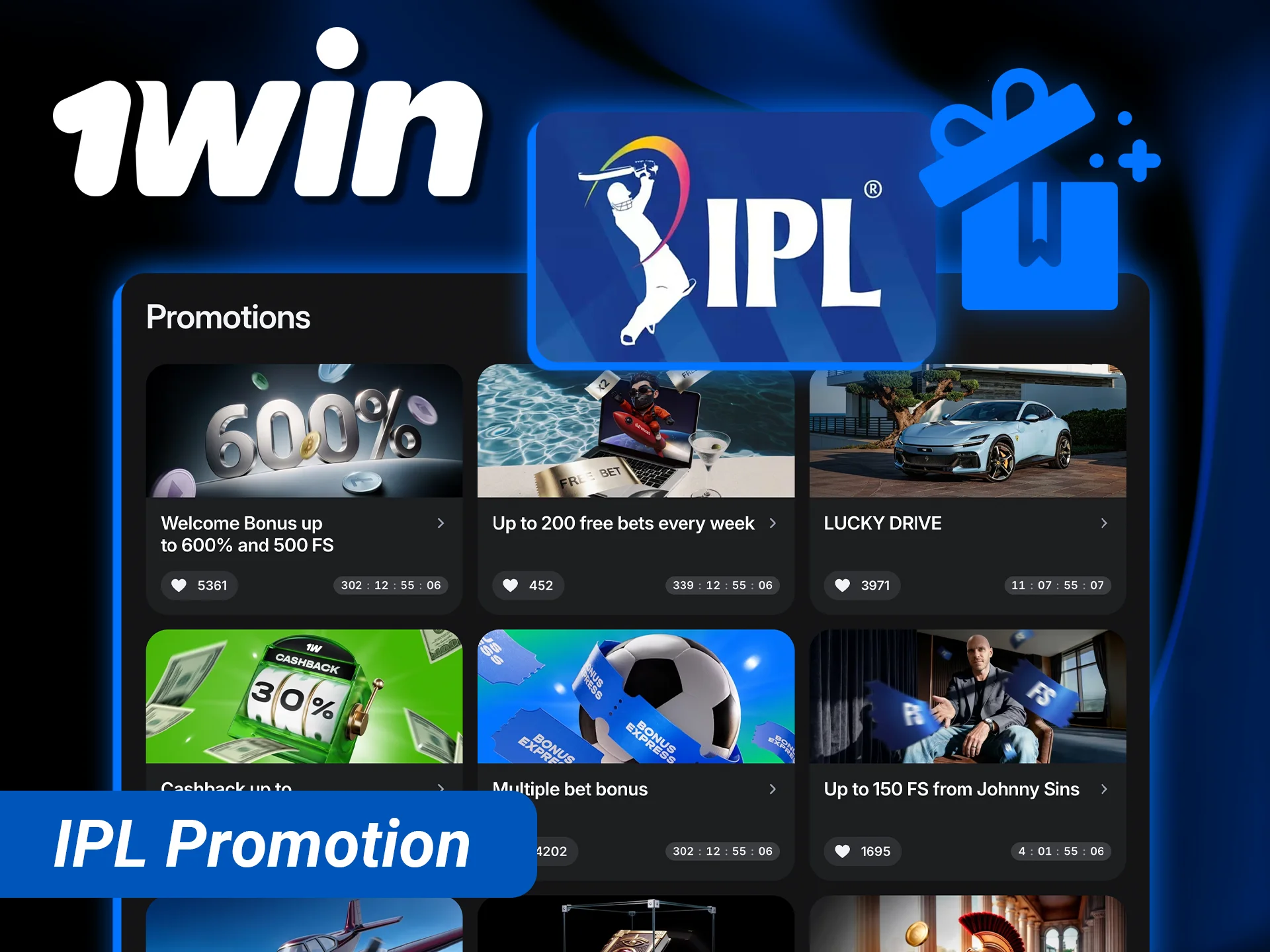 Join the 1win IPL promotion to win cars, gold, and luxury tech.