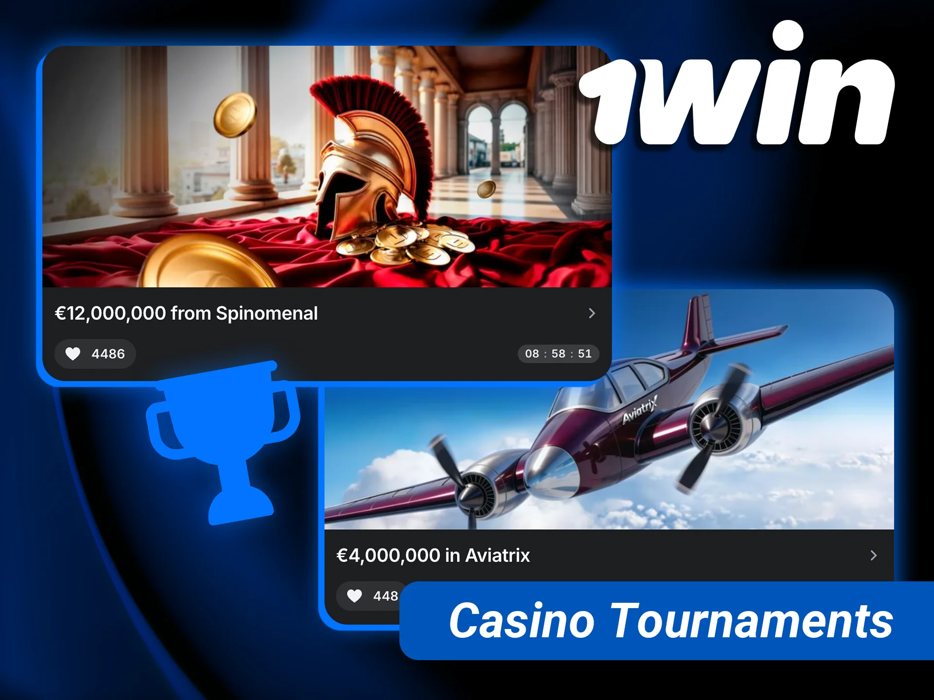 Join 1win casino tournaments and compete for massive prize pools in India.
