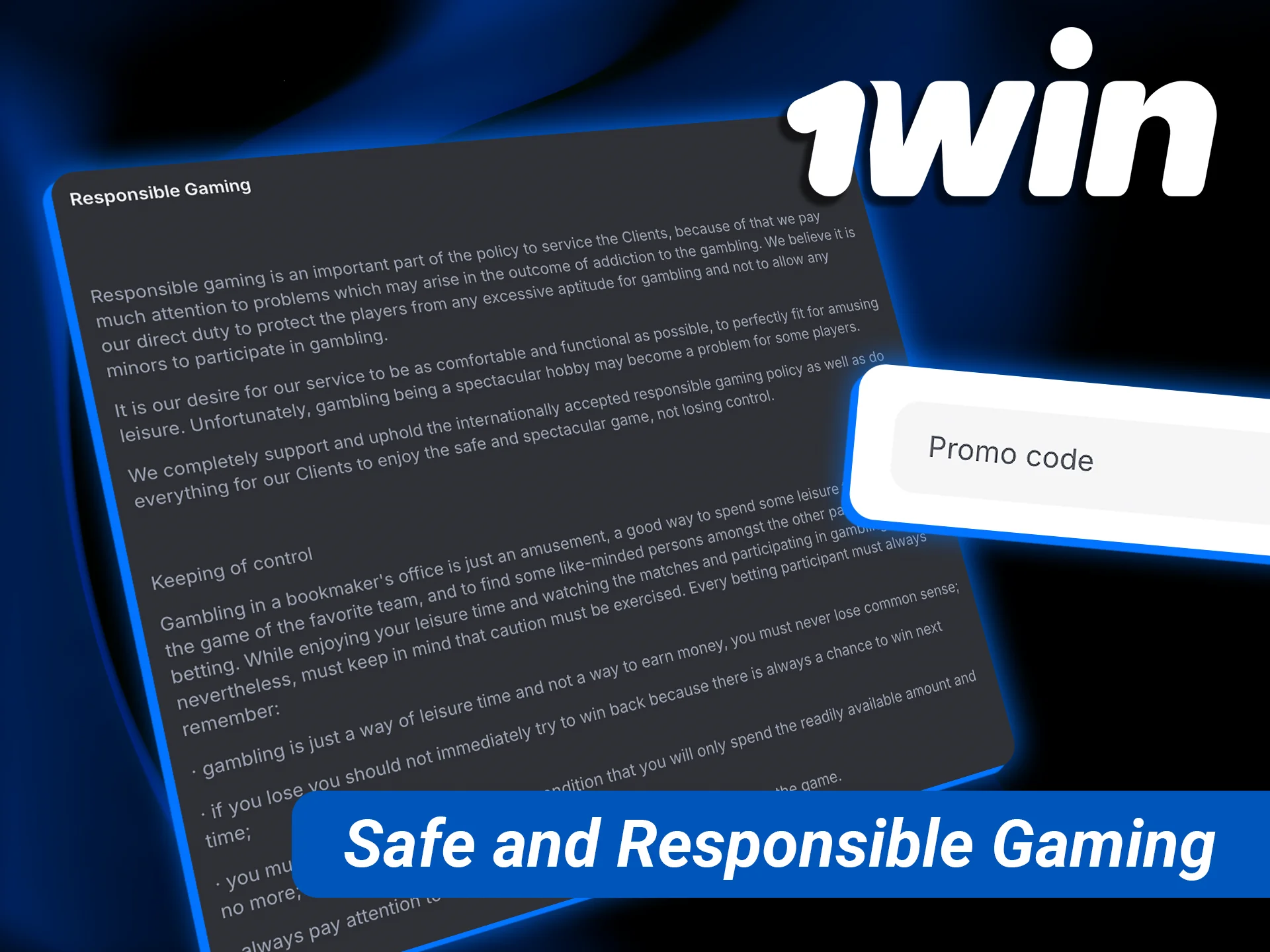 Practice safe and responsible online gaming while using 1win bonuses.
