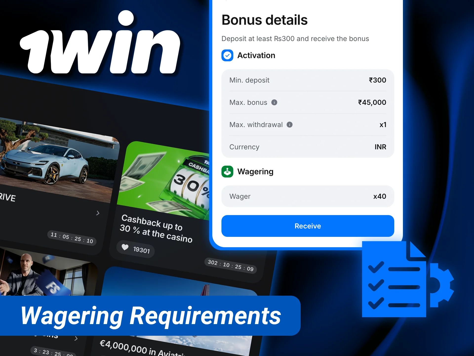 Check the 1win wagering requirements for bonus offers to clear your winnings.
