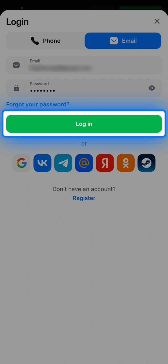Confirm and enter your personal 1win dashboard to start playing immediately.