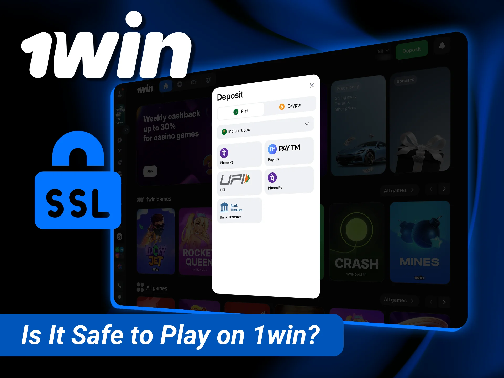 Learn why it is safe to play on 1win from India with our legal overview.