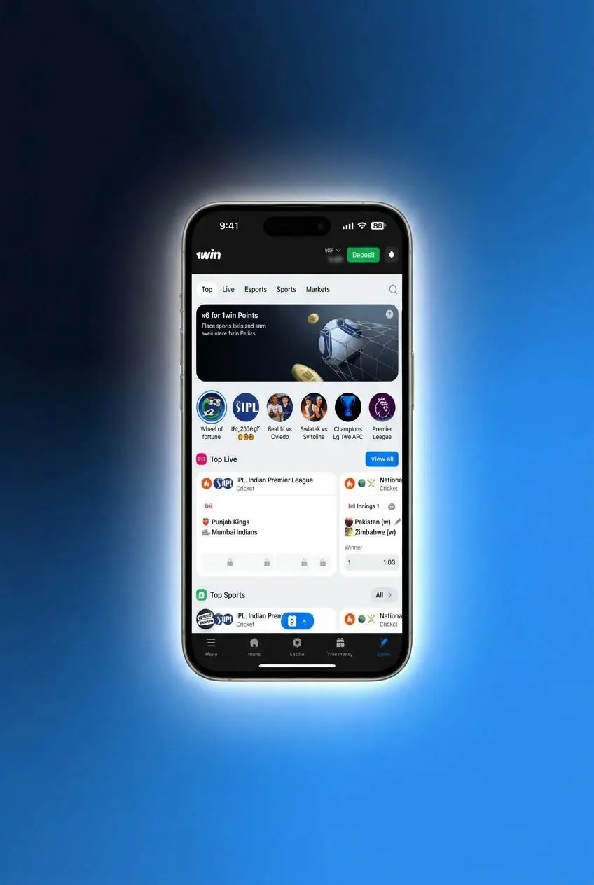 1win Basketball betting app screen showing live quarter betting, cash out, and mobile sportsbook markets