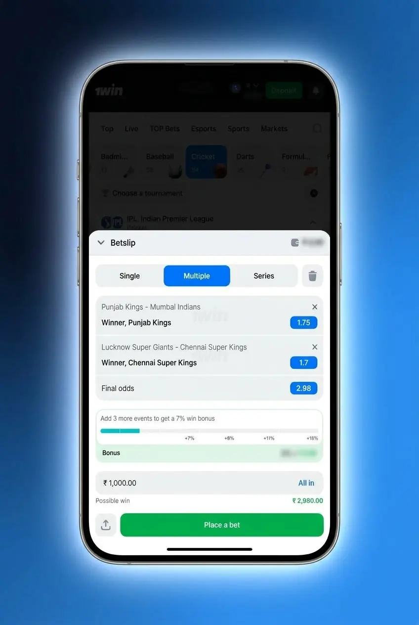 1win Basketball betting app screen showing live quarter betting, cash out options, and mobile sportsbook markets