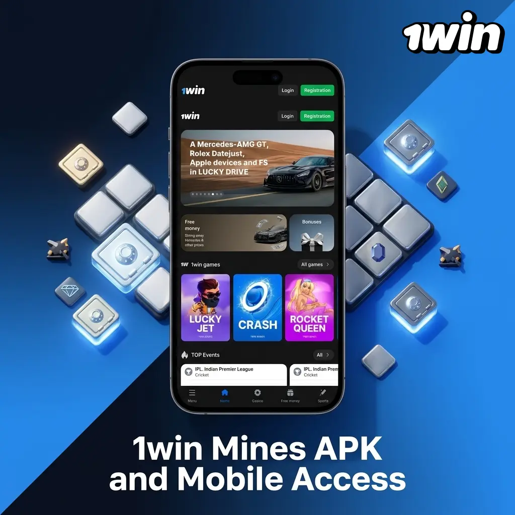1win Mines APK, iOS app, and mobile site access with login steps to play Mines and manage deposits, withdrawals, and support.