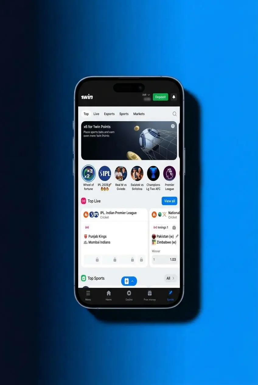 Step-by-step guide to signing up, depositing, and placing a football bet on 1win