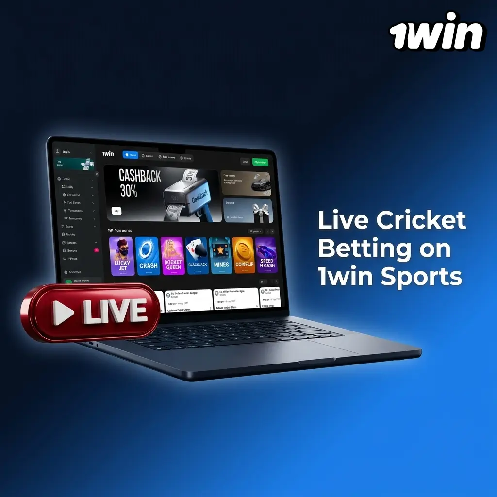 Live cricket betting on 1win Sports with real-time odds, 40+ markets, cash out, and live match stats on desktop and mobile