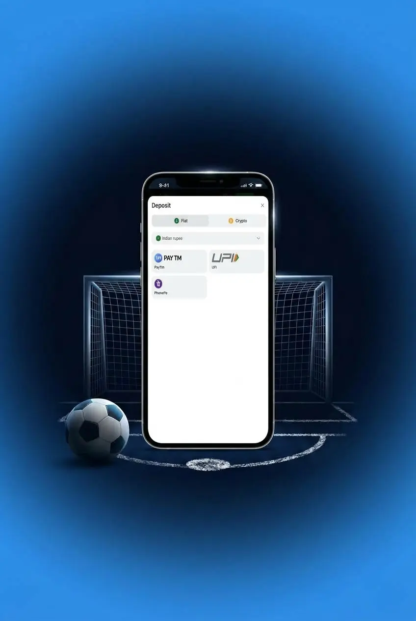 Step 3 of 1win registration: entering promo code and OTP verification screen on smartphone for Penalty Shoot Out access