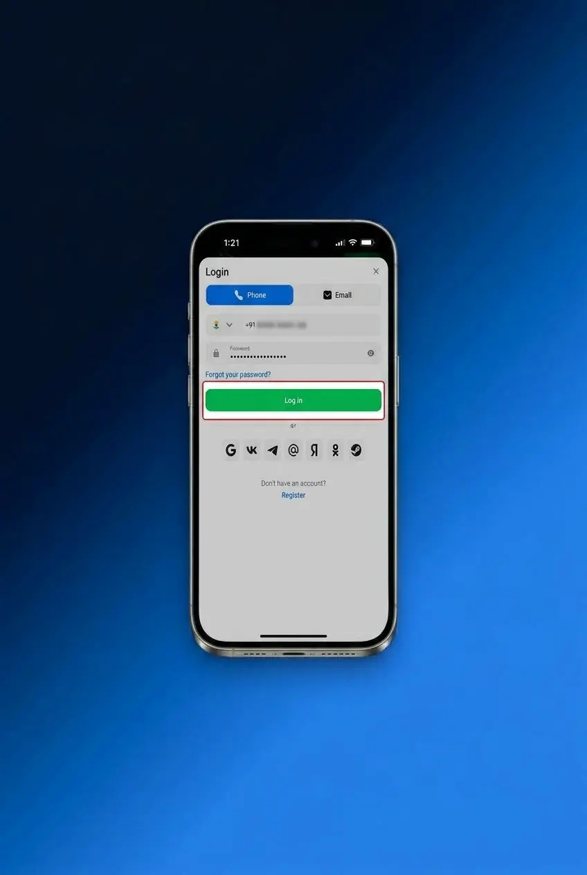Sign in to 1win via the mobile app using fingerprint or PIN unlock for faster, saved-credential access.