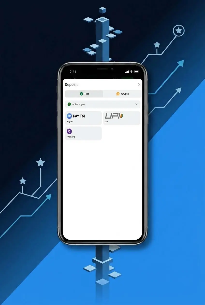 5 steps to start playing Tower Rush at 1win: register, verify, deposit via UPI or crypto, and find the game in the casino catalogue.